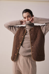 Wool | Cotton Blended Reversible Vest