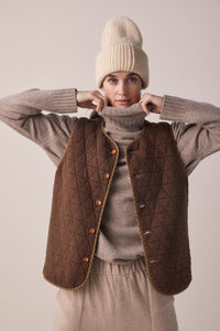 Wool | Cotton Blended Reversible Vest