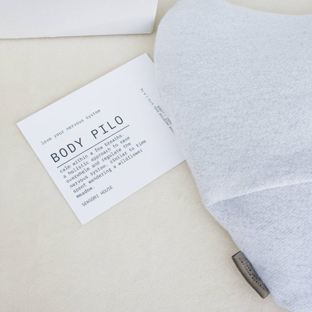 Drift  |  Sensory Soft Fleece Front + Back  |  Organic Cotton Weight Heart Pilo