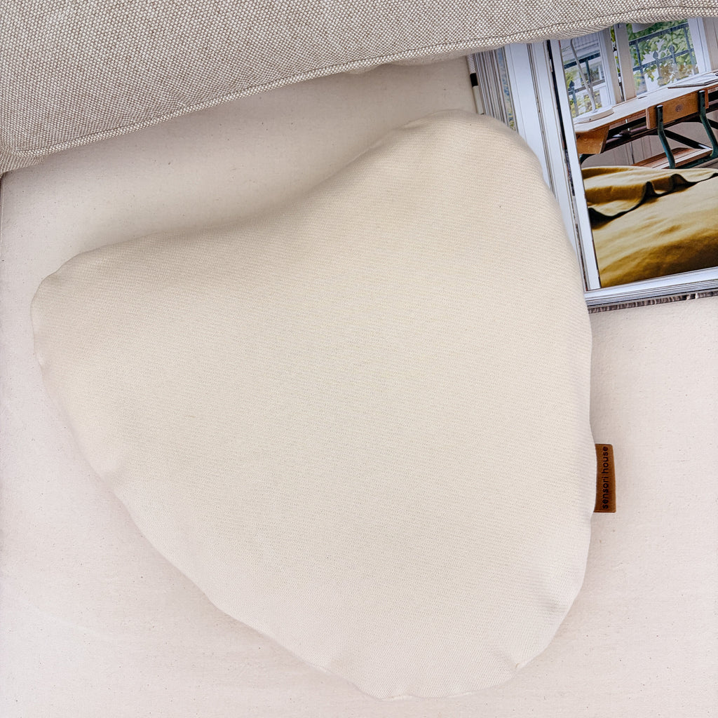 Ethereal  |  Smooth Cotton Front + Fleece Back   |  Organic Cotton Weighted Heart Pilo