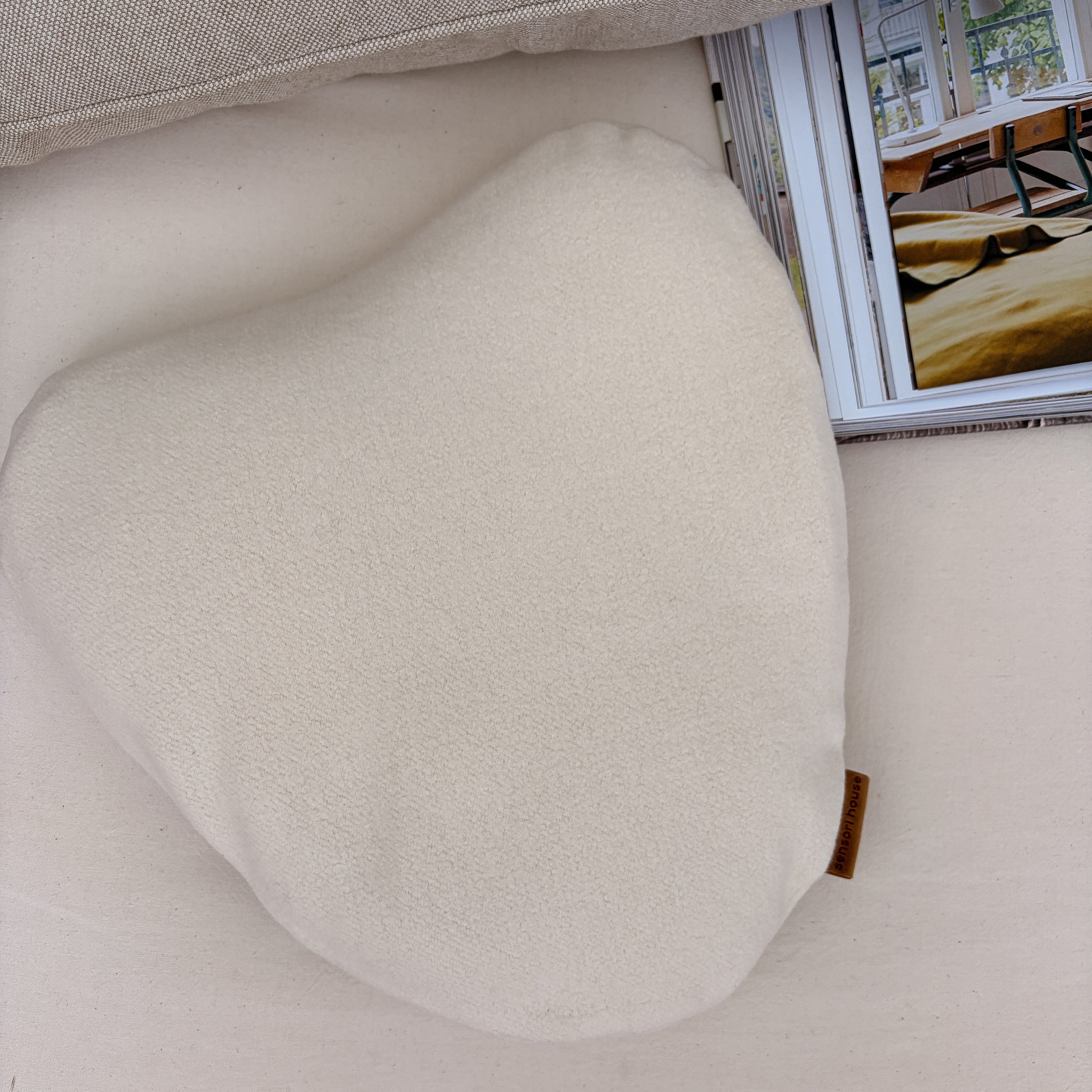 Ethereal  |  Full Sensory Soft Fleece Front + Back |   Organic Cotton Weighted Heart Pilo