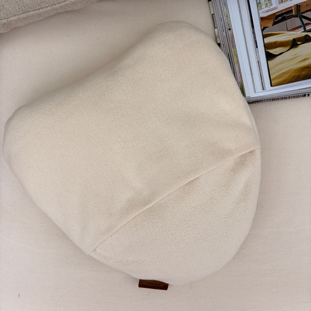 Ethereal  |  Smooth Cotton Front + Fleece Back   |  Organic Cotton Weighted Heart Pilo