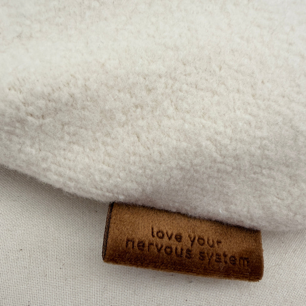 Ethereal  |  Smooth Cotton Front + Fleece Back   |  Organic Cotton Weighted Heart Pilo
